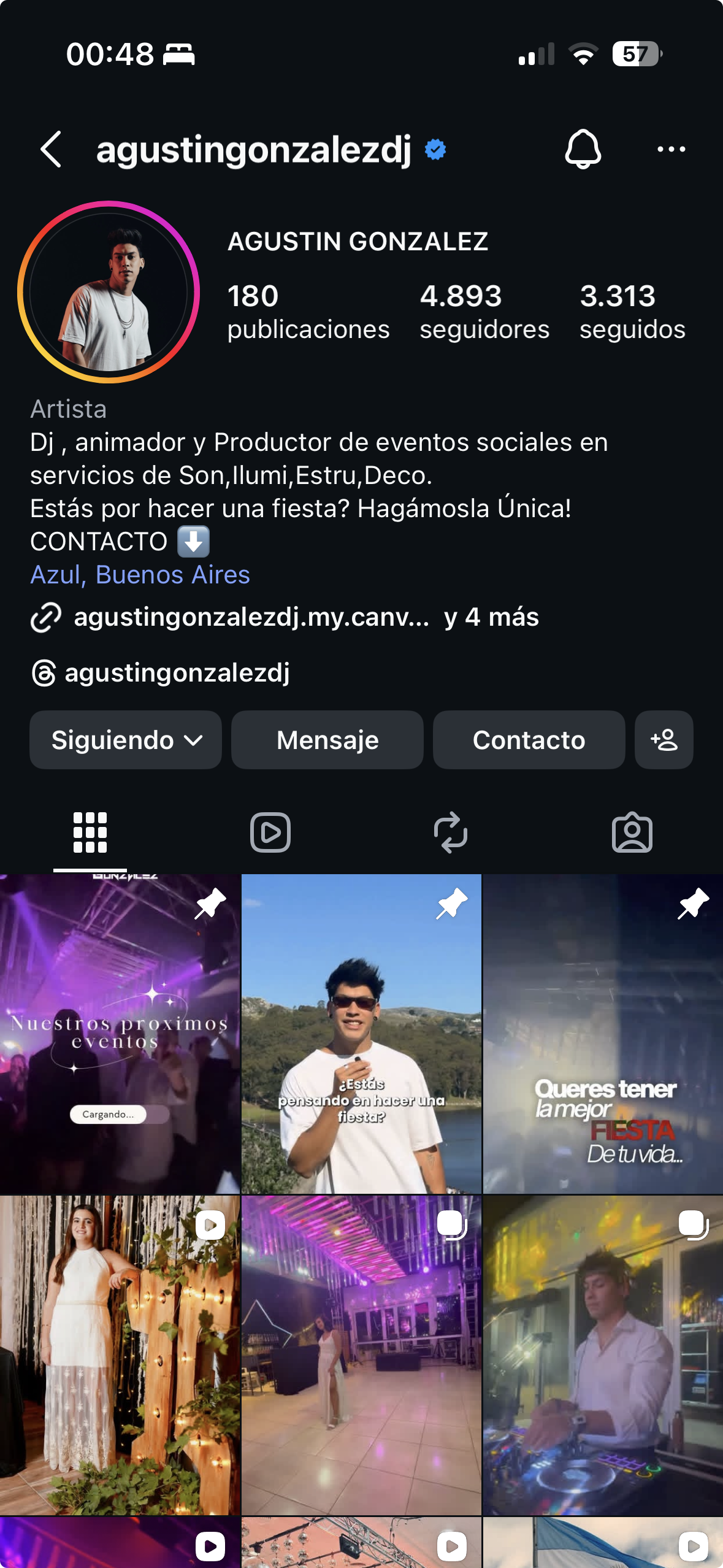 Instagram @agustingonzalezdj